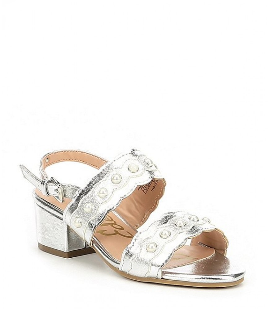 Sam Edelman Silver Beaded Sandals